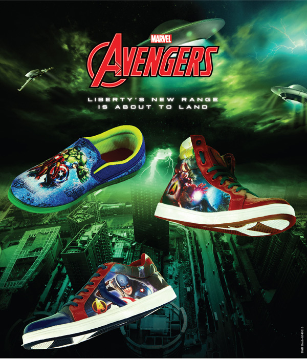Liberty footwear exhibits Marvel’s Avengers based merchandise for kids