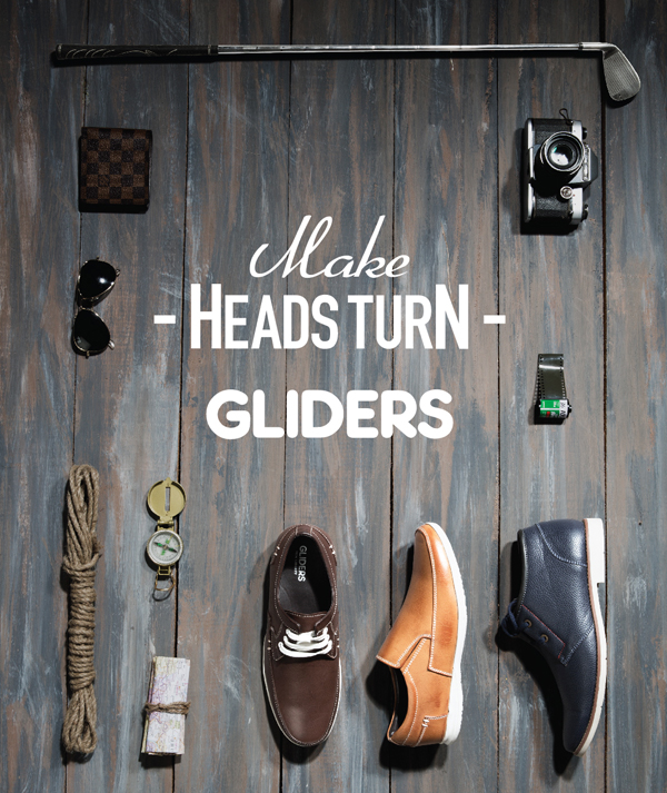 Gliders Casual Leather Shoes