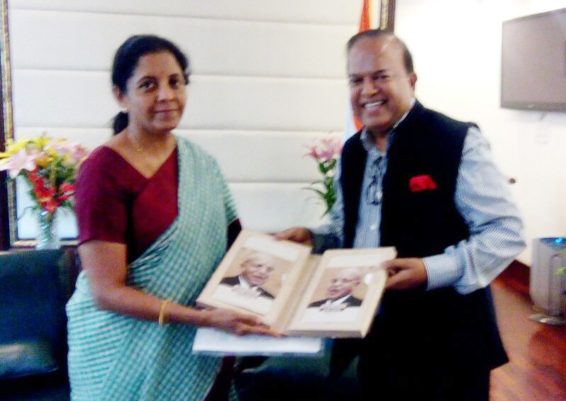 Meeting with Smt. Nirmala Sitharaman, Hon’ble Minister of Commerce & Industry. on 13.04.2016 at udyog Bhawan,