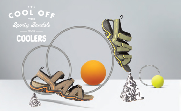 Cool off with sporty sandals this summer season from Coolers by Liberty Footwear