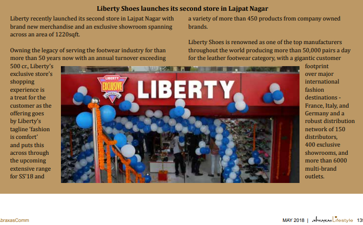 Liberty shoes launches its second store in Lajpat Nagar
