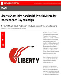 Liberty Shoes joins hands with Piyush Mishra for Independence Day campaign